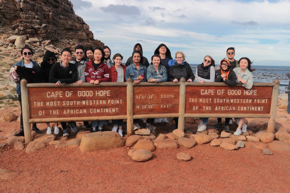 Students at Cape of Good Hope