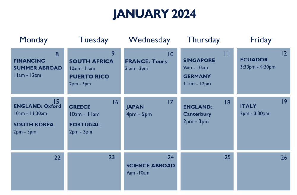 January 2024 Calendar
