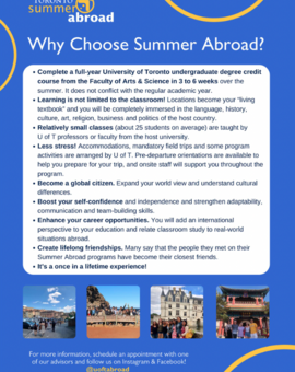 Why Choose Summer Abroad?