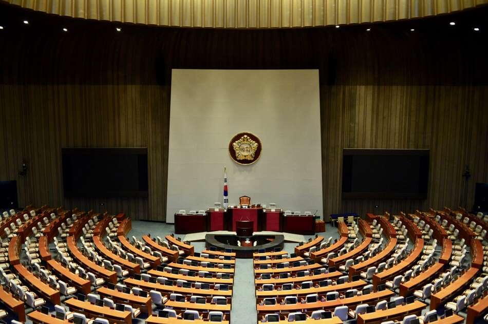 Empty room at the National Assembly