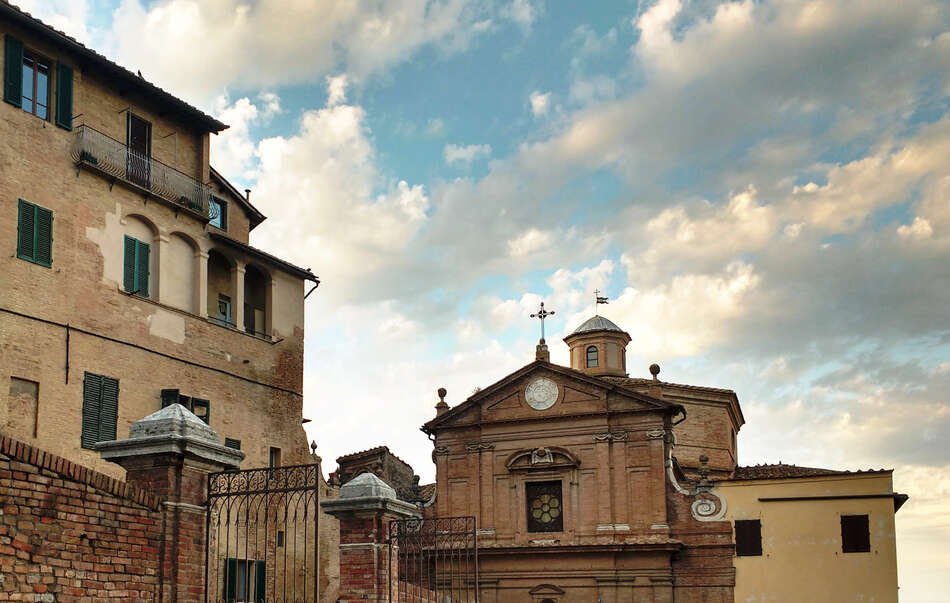 View from the Sant’Agata mensa building, Siena