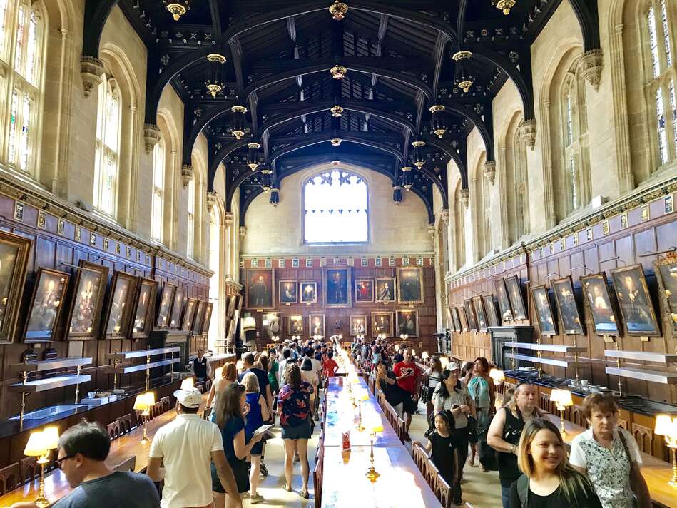 People in Hall at Worcester College