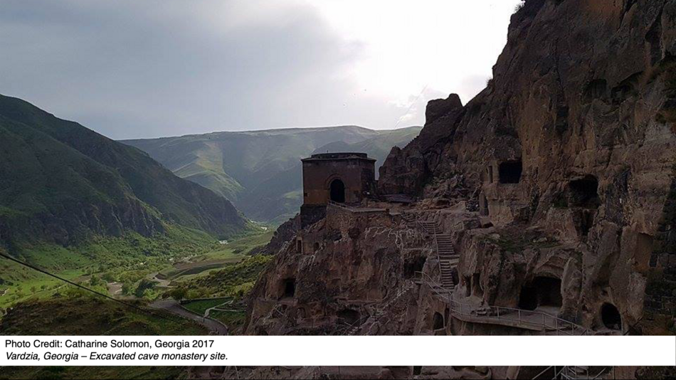Vardzia, Georgia – Excavated cave monastery site.