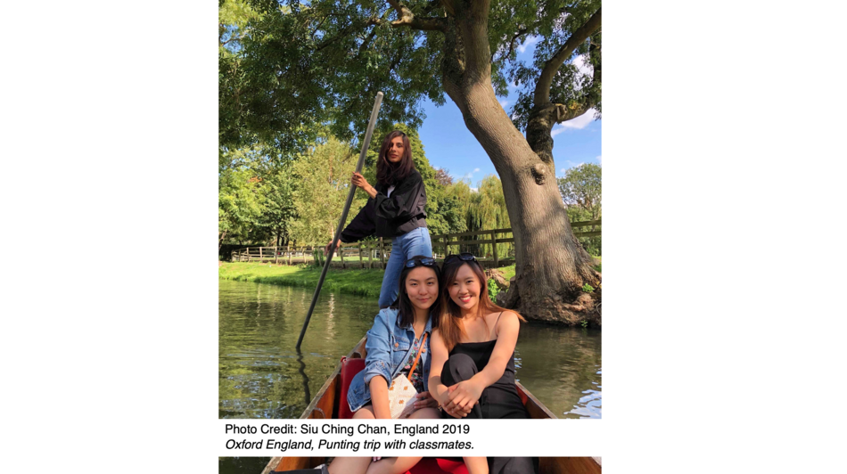 Oxford England, Punting trip with classmates