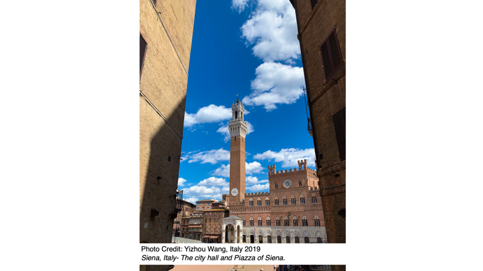 Siena, Italy- The city hall and Piazza of Siena.