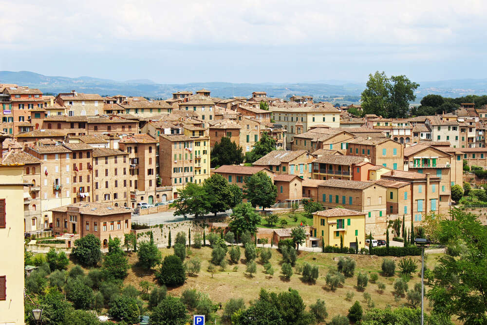 View over buildings in Siena, Italy