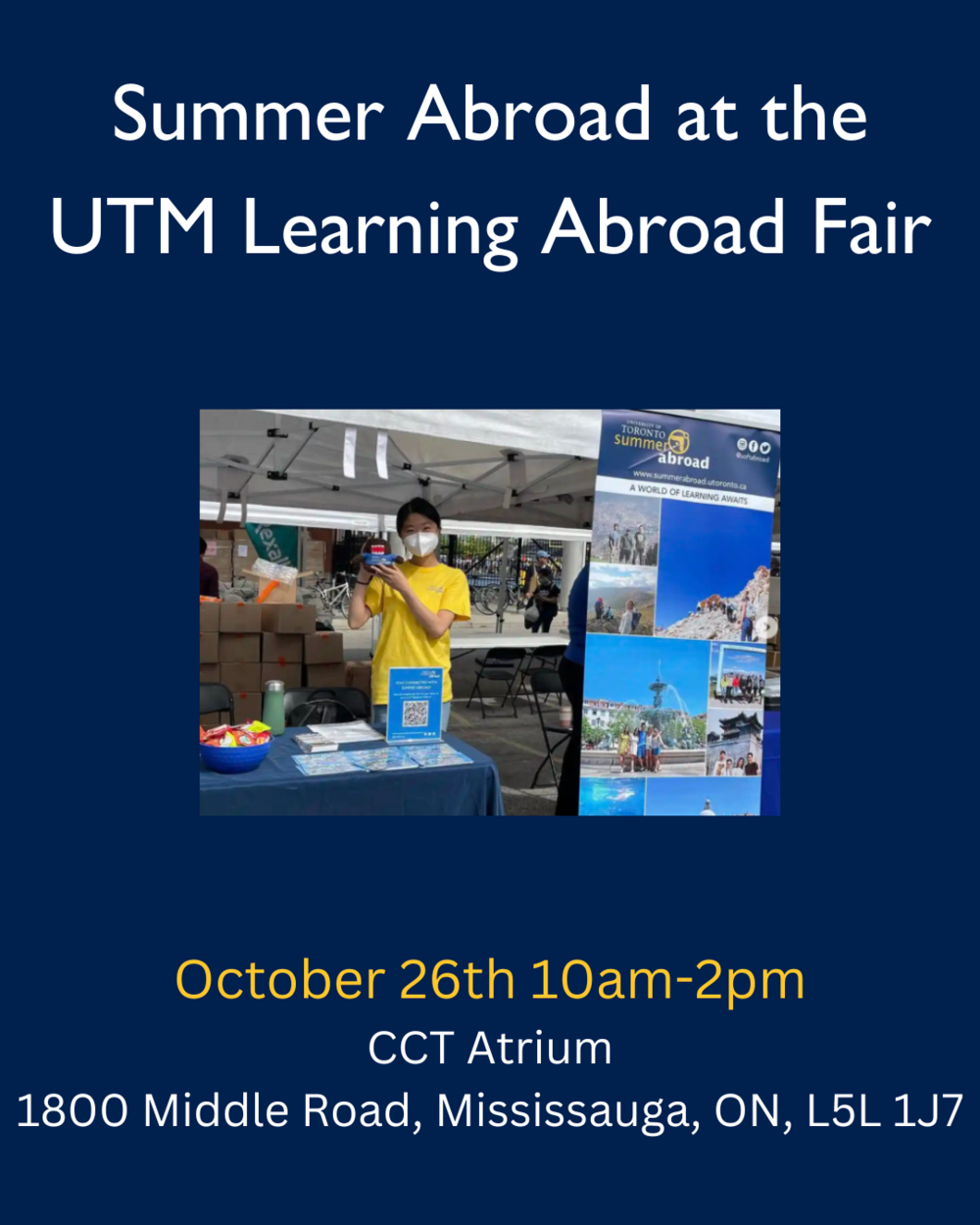 UTM Learning Abroad Fair Graphic