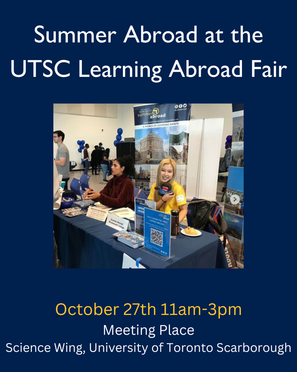 UTSC Learning Abroad Fair Graphic