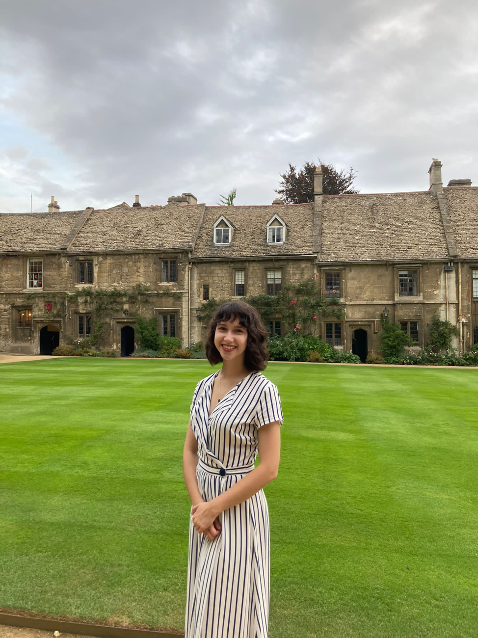 Natalie at Worcester College, Oxford 